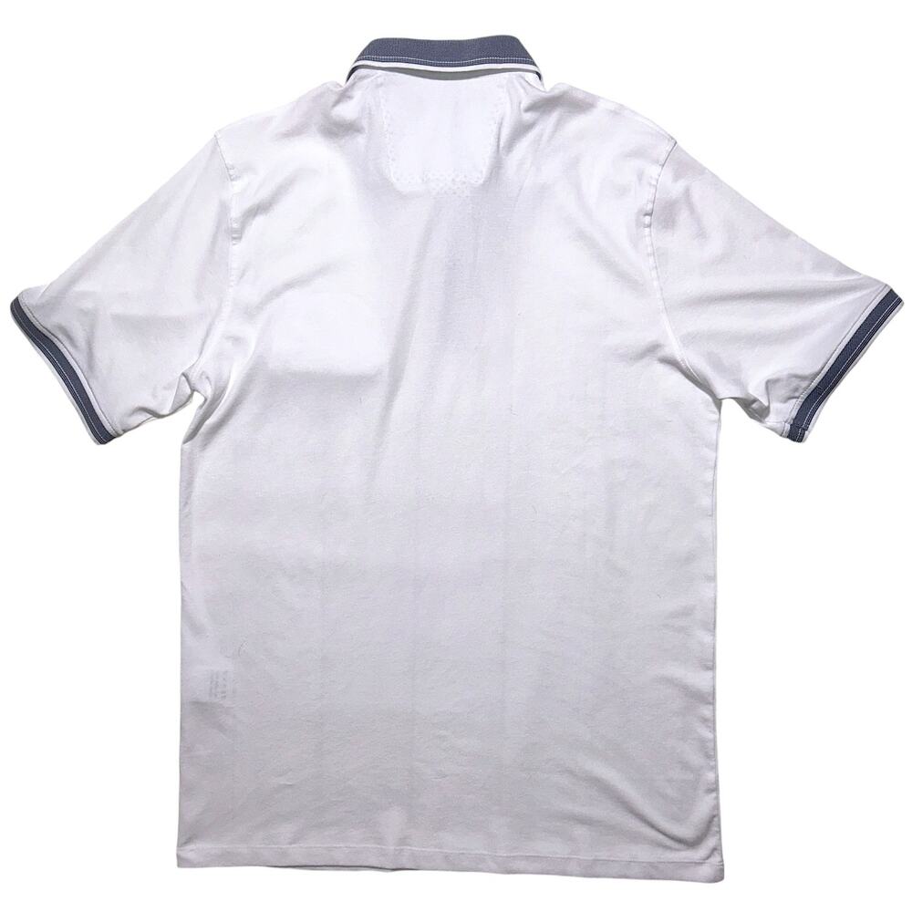 NWT Garnet Clothier Short Sleeve White Polo Shirt with Placket XL - Picture 2 of 6